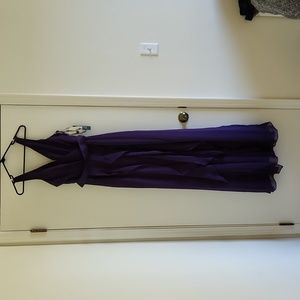 Vera Wang White - purple dress size 12